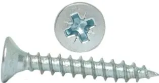 6X25 Wkręt do drewna łeb stożkowy oc.biały 25szt Bezpieczna płatność